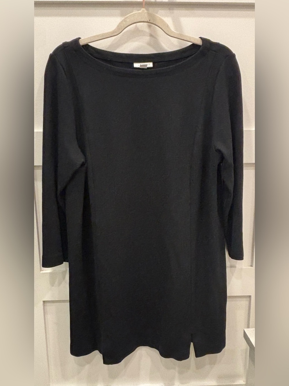 J. Jill Ponte Black Long-Sleeve Tunic Top